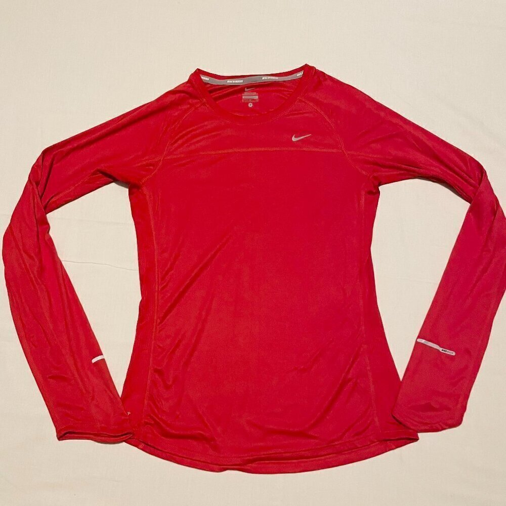 Nike Dri Fit Miler Long Sleeve Womens Shirt Size Small